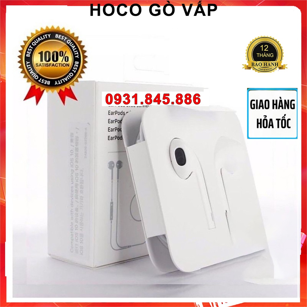 Tai nghe chân dẹp tương thích với IP7 đến 13 Promax - cắm nghe trực tiếp có mic đàm thoại, hát karaoke