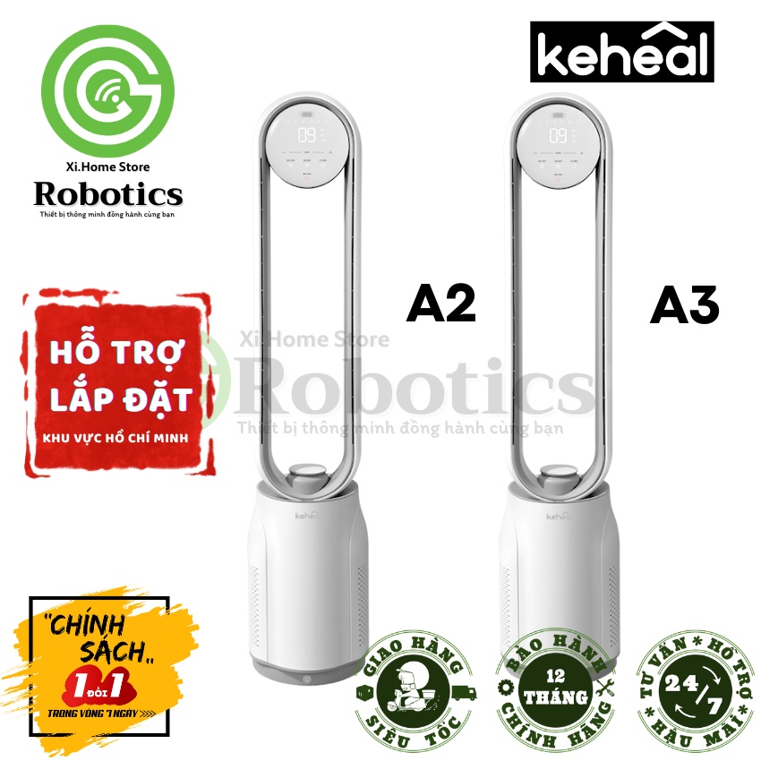 💥HỎA TỐC💥 Quạt Không Cánh Tạo Ion Cao Cấp Xiaomi KEHEAL A2 I A3. Hành hành chính hãng 12 tháng. New 100%