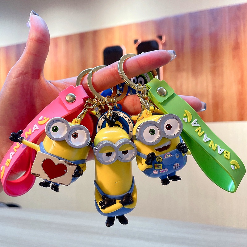 Móc Khóa Nhựa Hình Minion Hoạt Hình Dễ Thương