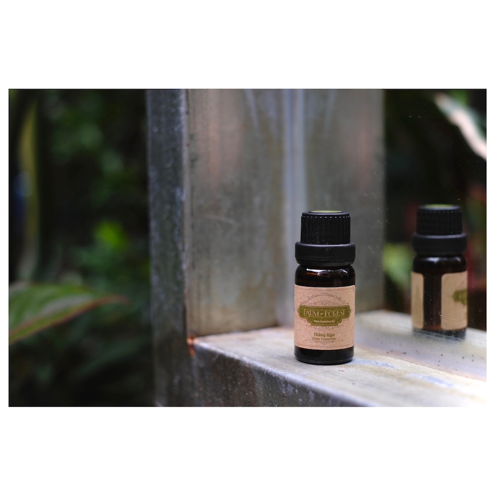 Tinh Dầu Lá Thông Alpe 10ml, Tinh Dầu Thiên Nhiên Nguyên Chất, Farm & Forest, Làm Thơm Phòng, Khử Mùi.