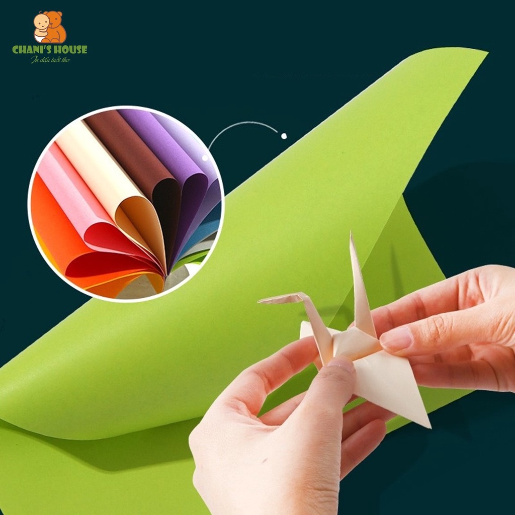 ĐỒ CHƠI GIẤY ORIGAMI CHÍNH HÃNG JOAN MIRÓ 100 TỜ 10 MÀU BÉ TẬP LÀM THỦ CÔNG