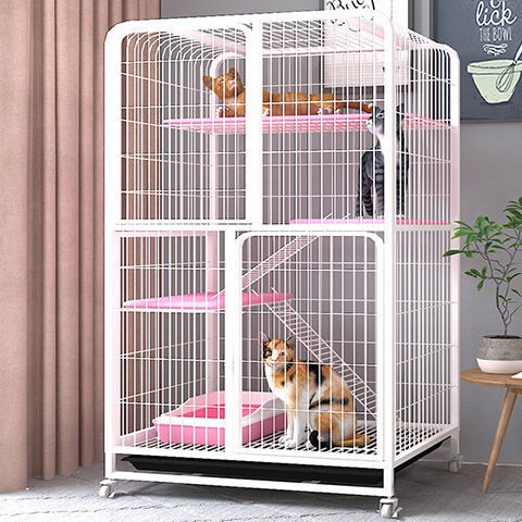 (TẶNG KÈM VÕNG) Chuồng Mèo Nan Ống 1m56 Size Đại - Chuồng Lớn