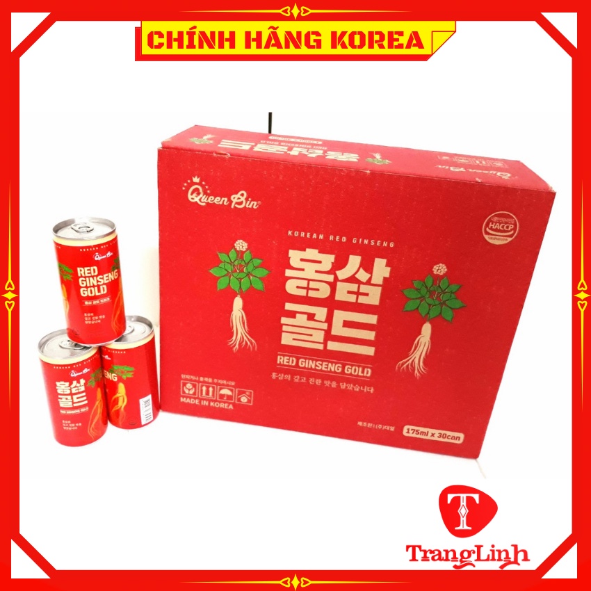 Nước Uống Hồng Sâm Lon Hàn Quốc, Hộp 30 lon x 175ml