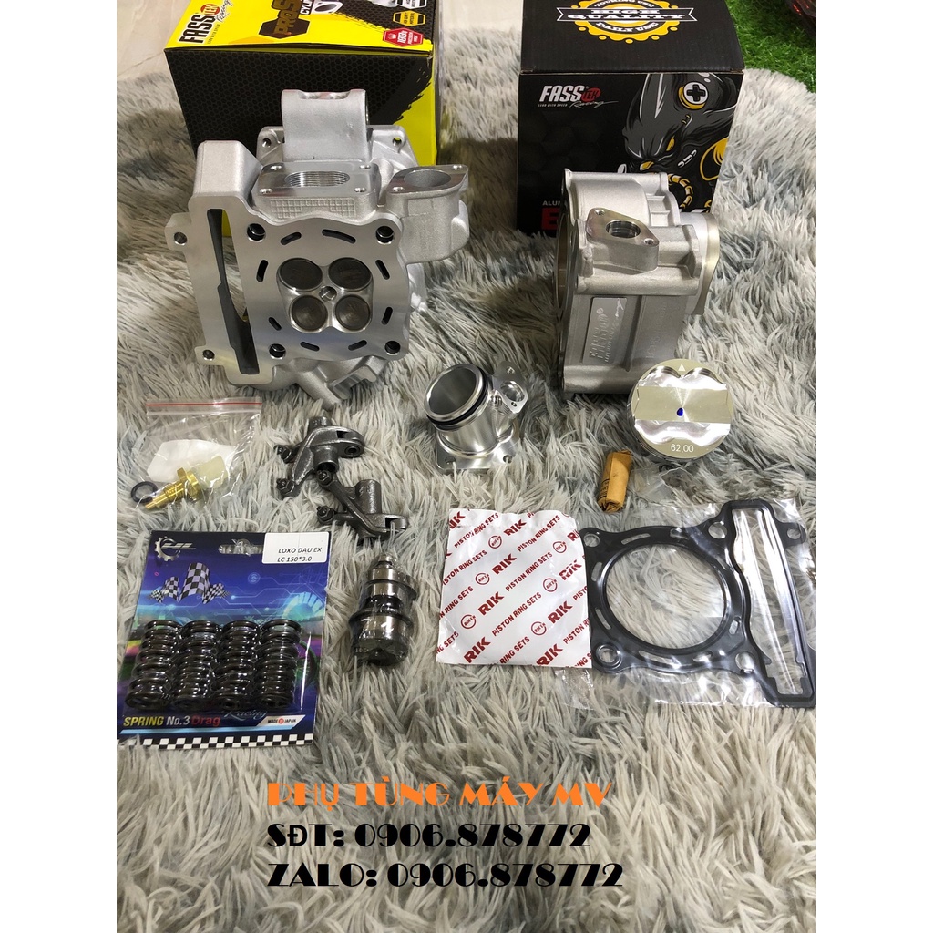 Combo 62zz CNC Porting dành cho xe Ex135/150. Số 7.
