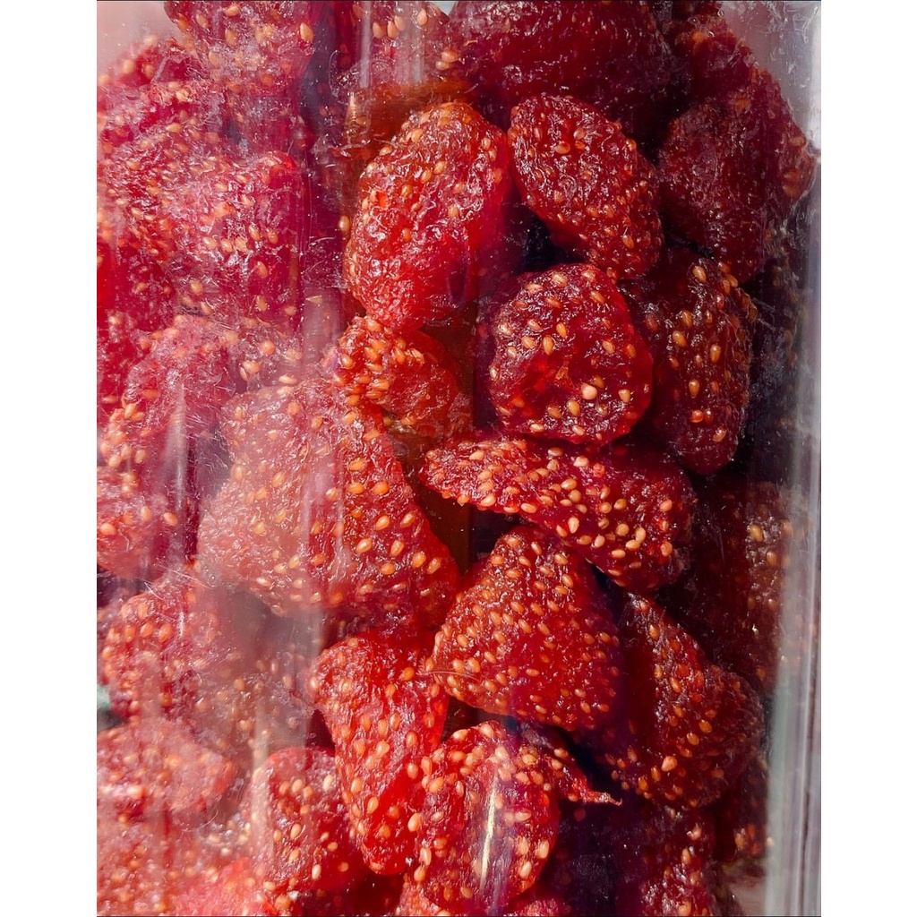 Dâu Tây Sấy Dẻo Không Đường🌺 Trái Cây Sấy Dẻo Nguyên Vị Hoa Quả Sấy Dẻo🌺 Ăn Vặt Dinh Dưỡng