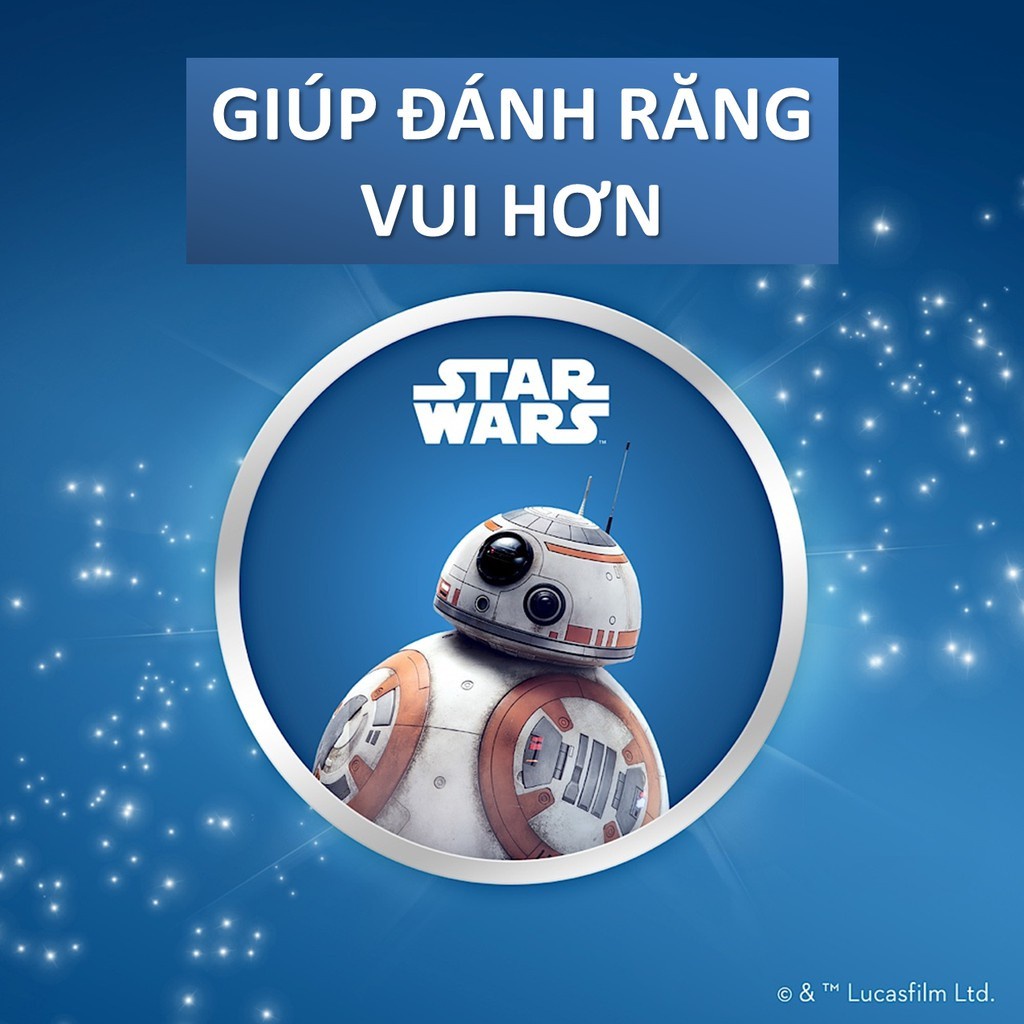 Bàn chải điện đánh răng tự động Oral-B Disney cho trẻ em, em bé, bé gái từ 5 tuổi giúp răng bé sạch, ngăn ngừa viêm nướu