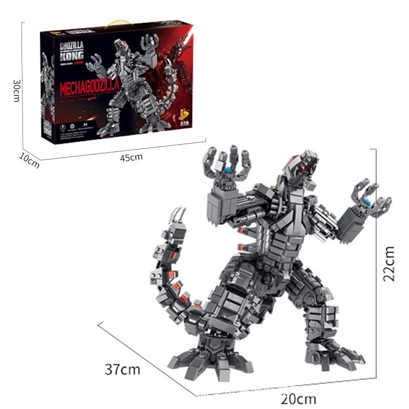 Đồ chơi lắp ráp Godzilla nonlego Panlos 687003 - Xếp hình người máy Mecha Godzilla 2401 mảnh