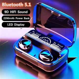 Hình ảnh Tai Nghe Bluetooth M10 Pro Cảm Ứng Chống Nước Sạc Dự Phòng Amoi Âm Thanh 9D Micro chính hãng