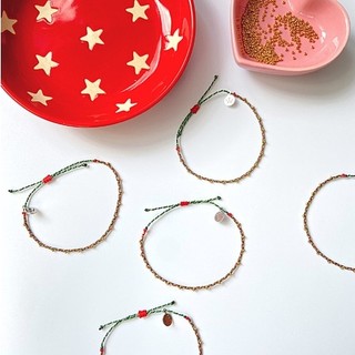[Whiteline] Vòng tay Xmas tree (có size Chân)