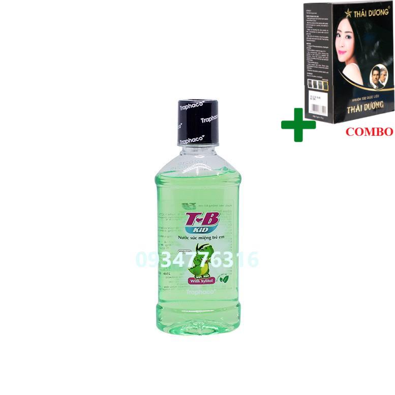 Combo Gội Là Đen Thái Dương+ ✅ Nước súc miệng TB KidTraphaco 250ml
