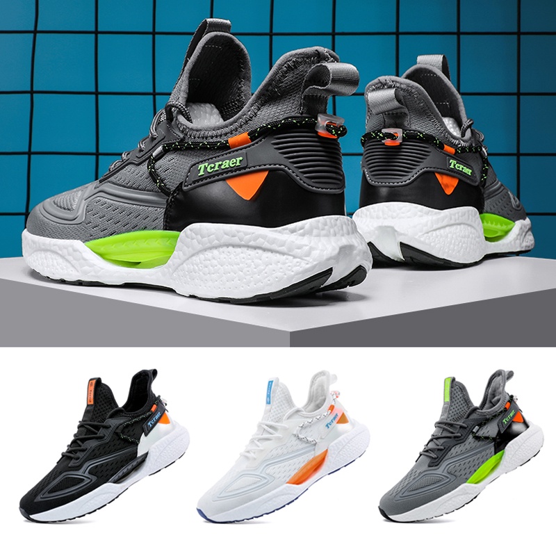 Giày Thể Thao Thoáng Khí Thoải Mái Màu Trắng Đen Phong Cách Cổ Điển Cho Cặp Đôi