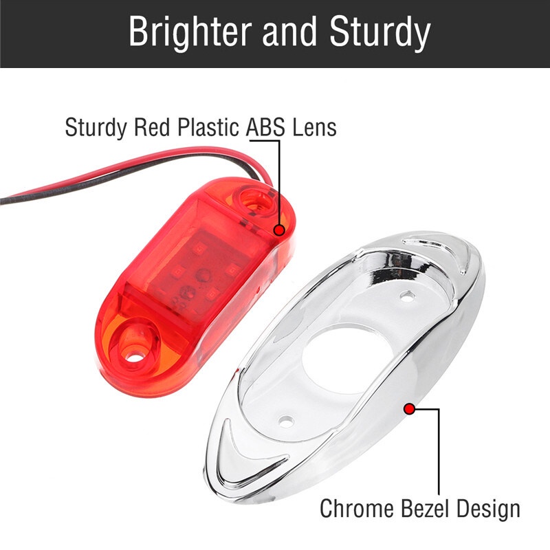 Đèn led Nhấp Nháy 12V / 24V Gắn Biển Số Xe Tải / Xe Máy / Xe Ô Tô