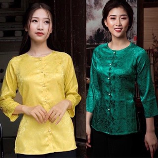 Đồ Lam Đi Chùa Đồ Bà Ba Áo Lẻ
