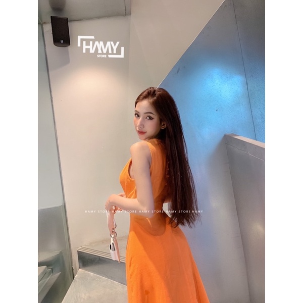 Đầm Sát Nách Nút Sau