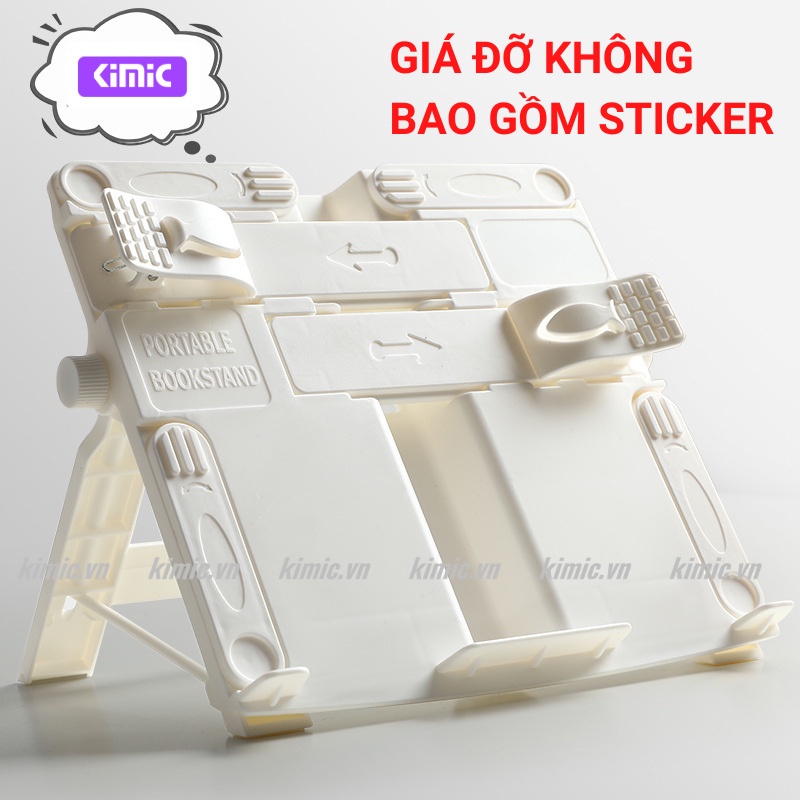 Giá đỡ sách để bàn KIMIC, Kệ đọc sách dày nặng trang trí decor bàn học, ngồi học đúng tư thế chuẩn