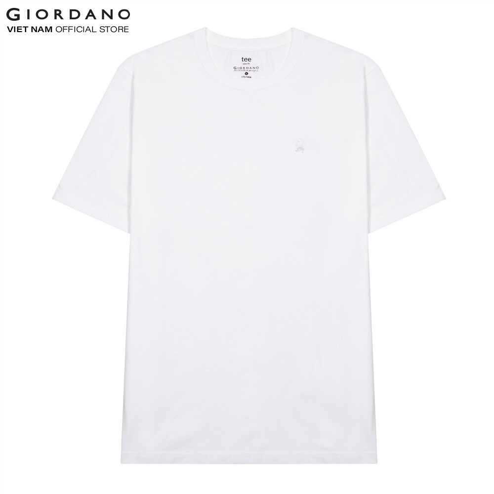 Áo Thun Ngắn Tay Nam In Logo Sư Tử Giordano 01022379