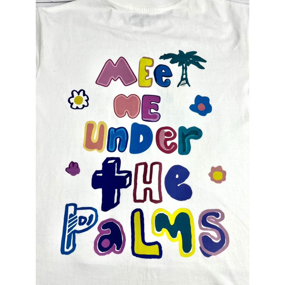 Áo Thun tay lỡ unisex nam nữ THE PALMS cotton form rộng oversize nhiều màu phong cách ulzzang