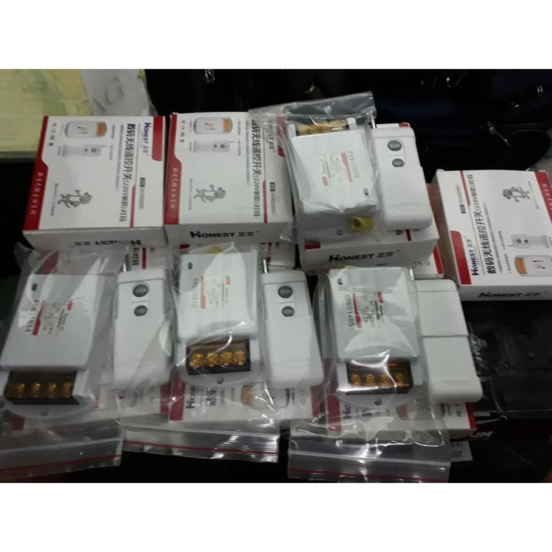 Công tắc điều khiển từ xa Honest HT-6220ZRD 1000m công suất lớn 30A - HÀNG CHÍNH HÃNG