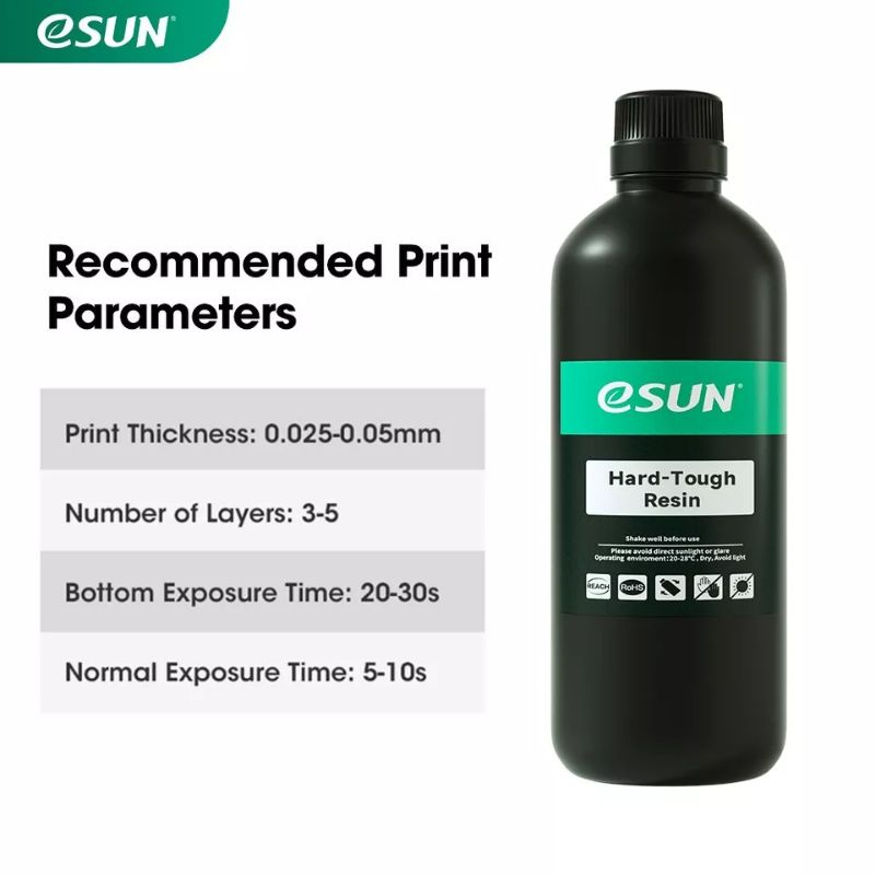 Nhựa in 3D ESUN Hard Tough Resin ABS Like LCD 1000 Gram, cứng và dẻo dai