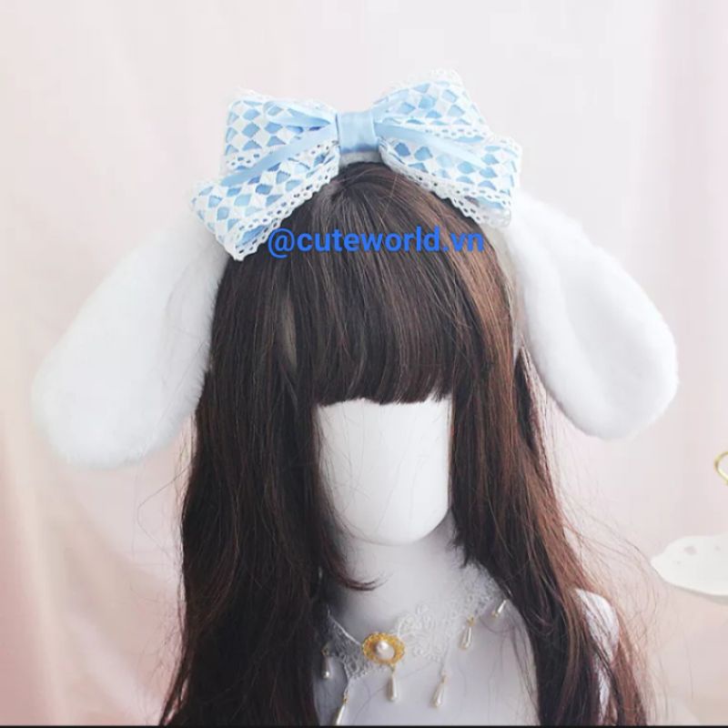 Băng Đô Lolita Phối Lông Hình Cinnamoroll Melody Pacha