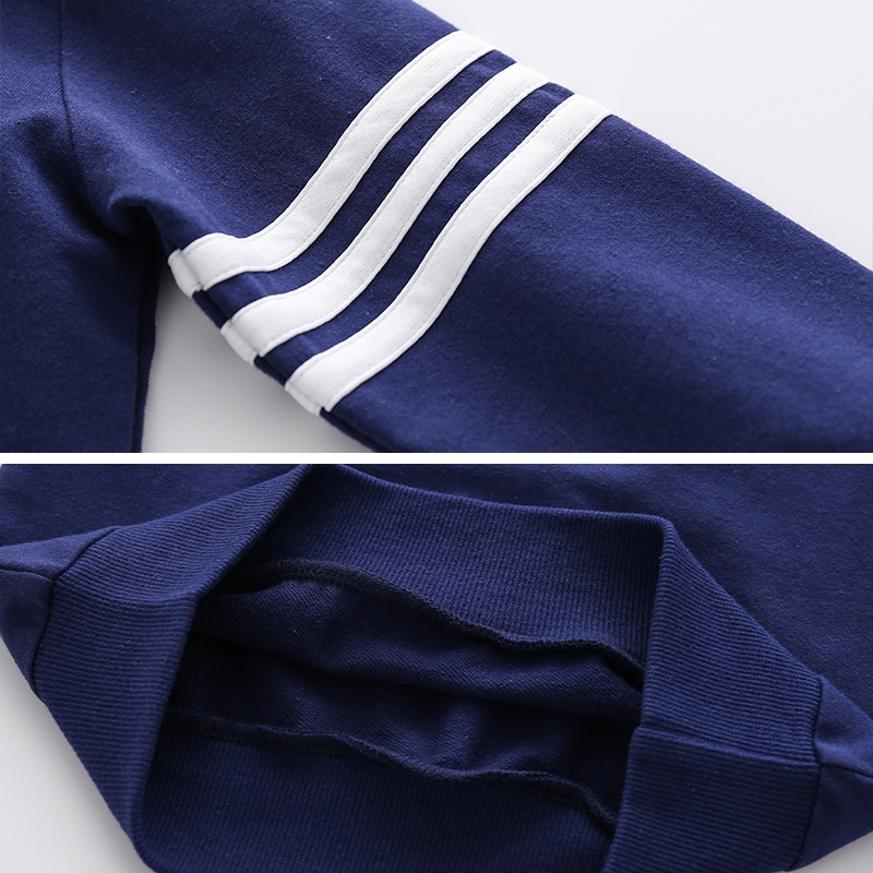 [THOMAS KIDS] Set Đồ Thể Thao 2 Món Gồm Áo Hoodie Cotton Màu Sắc Trơn Và Quần Dài Cho Bé Trai 2-7 Tuổi