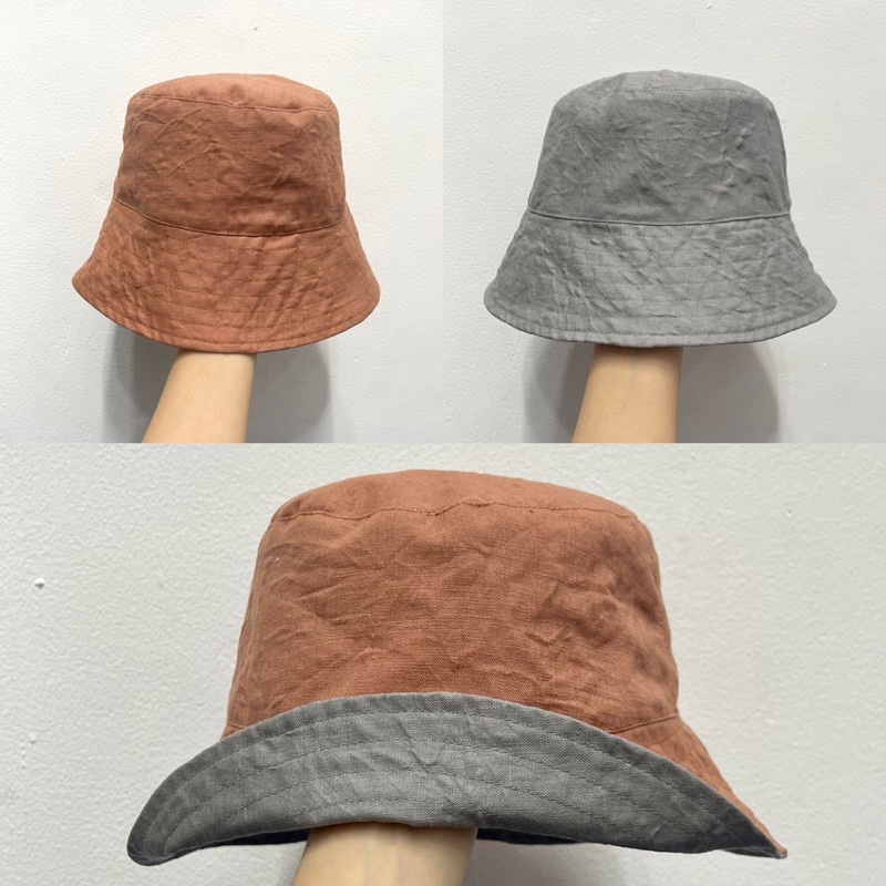 Nón bucket linen/ nón bucket/ nón bucket bigsize/ nón tai bèo bigsize/ nón linen/ nón bigsize cho vòng đầu to