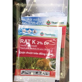 Thuốc trừ chuột Rat K 2% DP (10g)