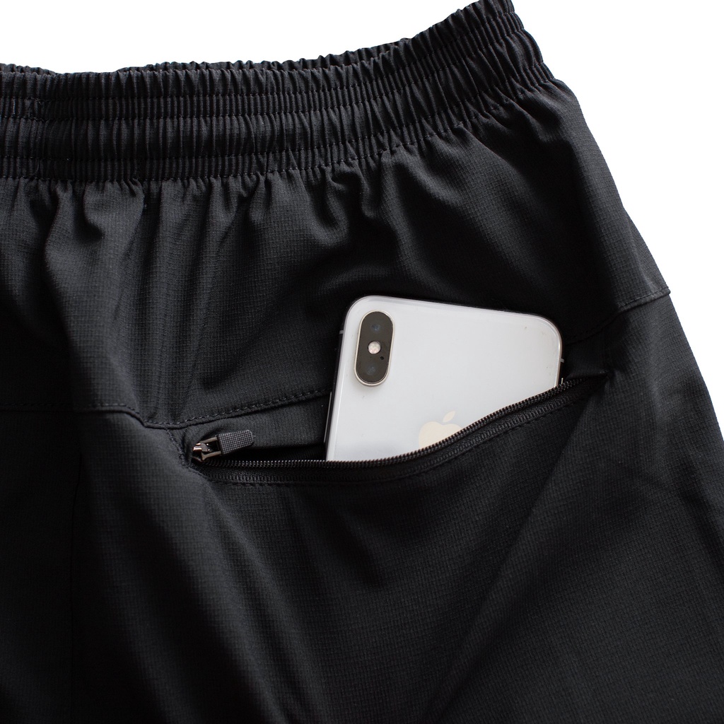 Quần short dù thể thao nam co giãn có dây rút LADOS 4086, chạy bộ, tập gym, túi có khóa kéo