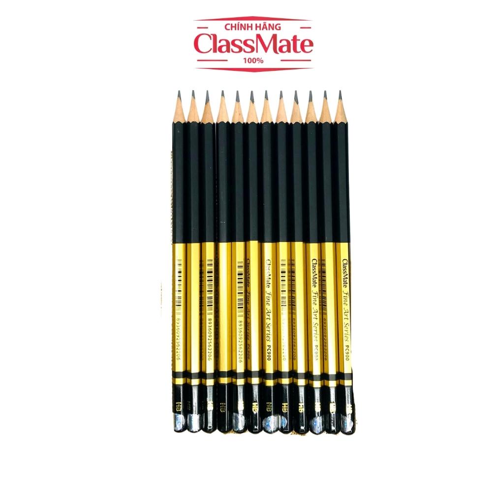 Bút Chì Gỗ Cao Cấp Fine Art HB CLASSMATE - 1 Chiếc, Nét Bút Mịn, Dùng Làm Họa Cụ Chuyên Nghiệp CL-PC900