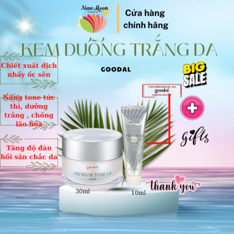 (HÀNG CHÍNH HÃNG CÓ HÓA ĐƠN) Kem dưỡng ốc sên Goodal Premium Snail Tone Up Cream