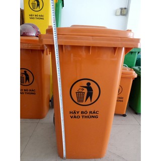 Thùng rác nhựa công cộng 120L (hàng nhập khẩu)