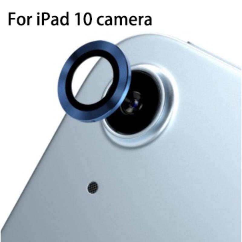Kính Cường Lực 3D Có Vòng Kim Loại Bảo Vệ Ống Kính Máy Ảnh Sau Của iPad 10 10.9 inch 2022