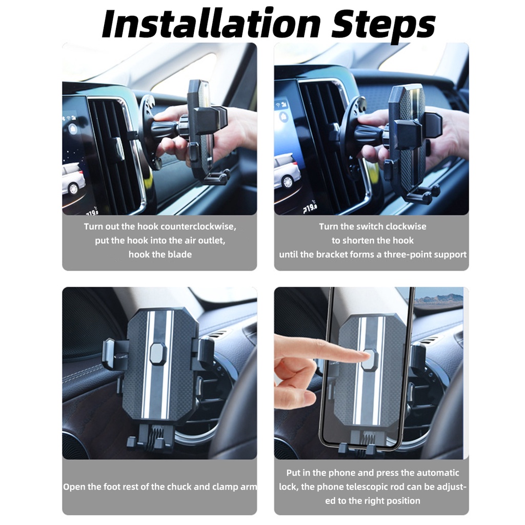 Giá đỡ điện thoại HdoorLink gắn khe điều hòa xe ô tô