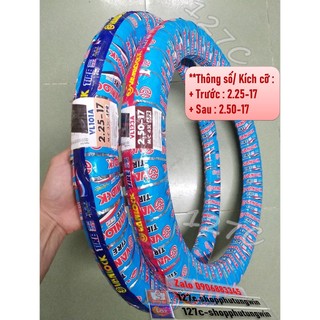 Vỏ lốp trước 2.25-17 & sau 2.50-17 cub 81-82