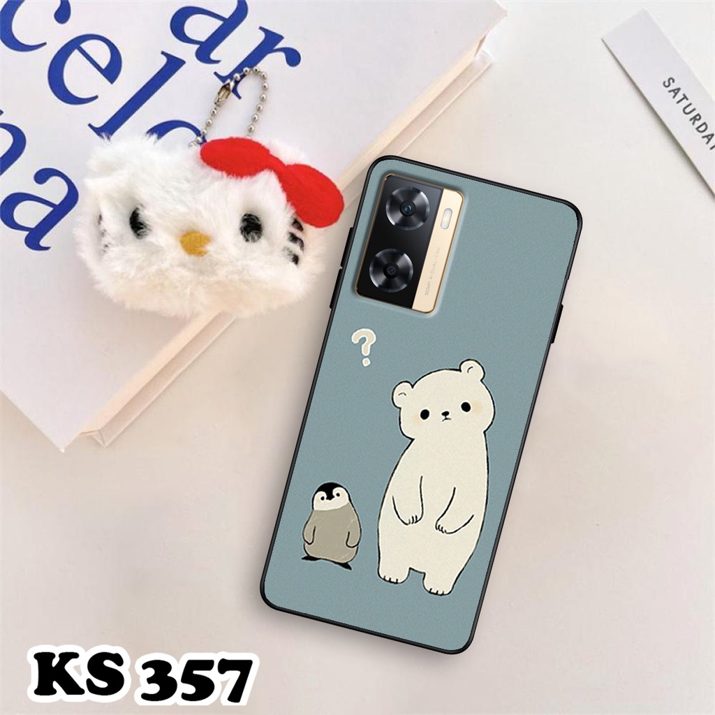 Ốp lưng Oppo A77 - Oppo A77 5G - Ốp in hình Cat&amp;Bear đáng yêu - Chất liệu TPU siêu bền