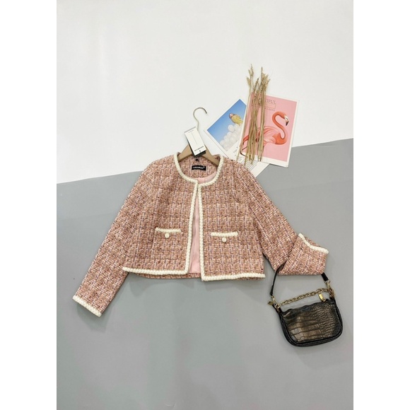 Áo dạ hồng 2 lớp