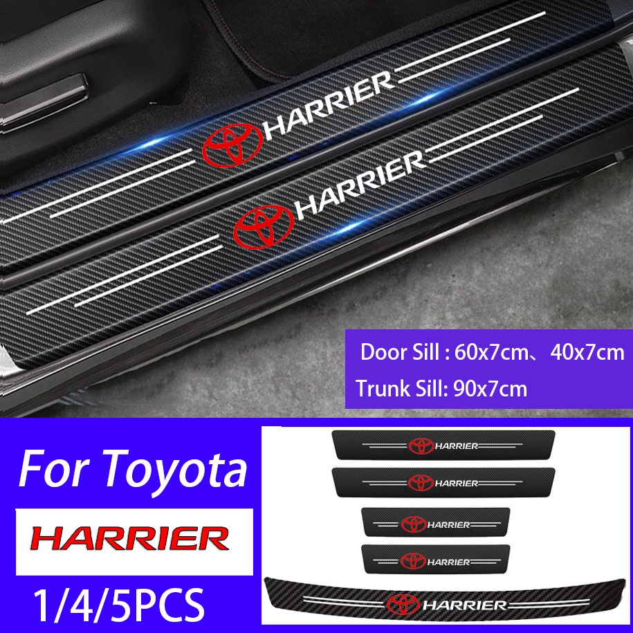 Sticker Sợi Carbon Dán Bảo Vệ Cửa Xe Hơi Chống Trầy Xước Cho Toyota Harrier XU60 2013-2019 XU80 2020 2021 2022 GR Sport