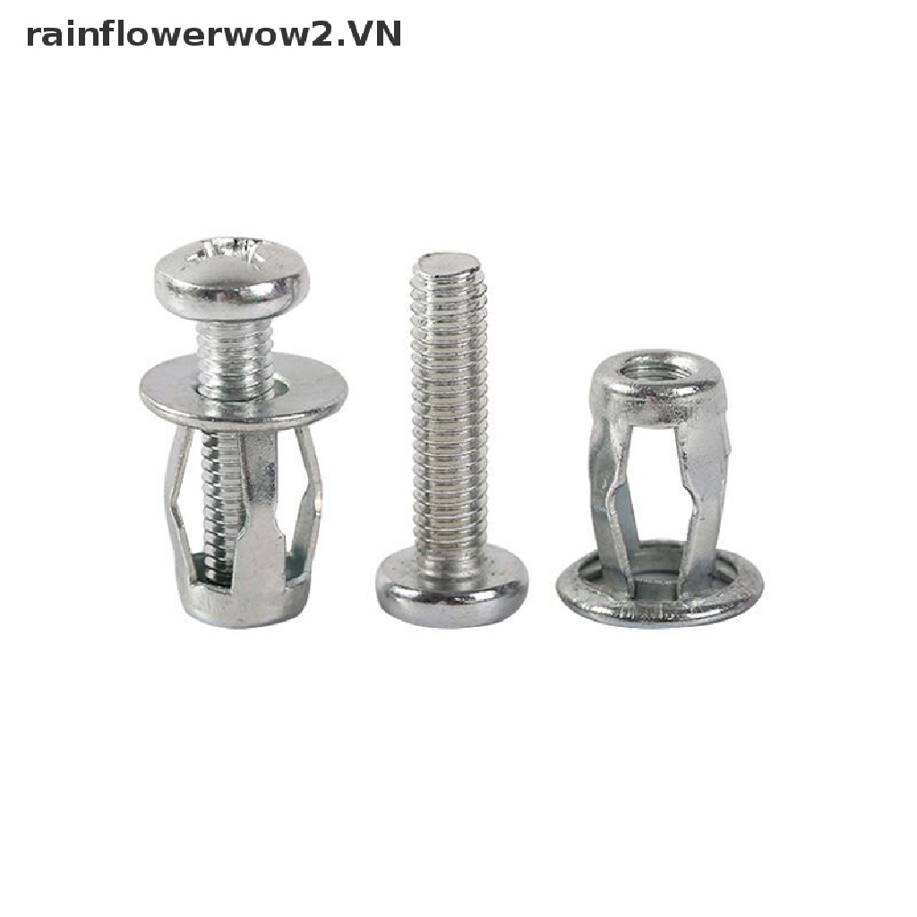 Bộ 10 Ốc Vít Kim Loại M5 / M6 Chuyên Dụng Cho Sửa Chữa Tường / Xe Hơi