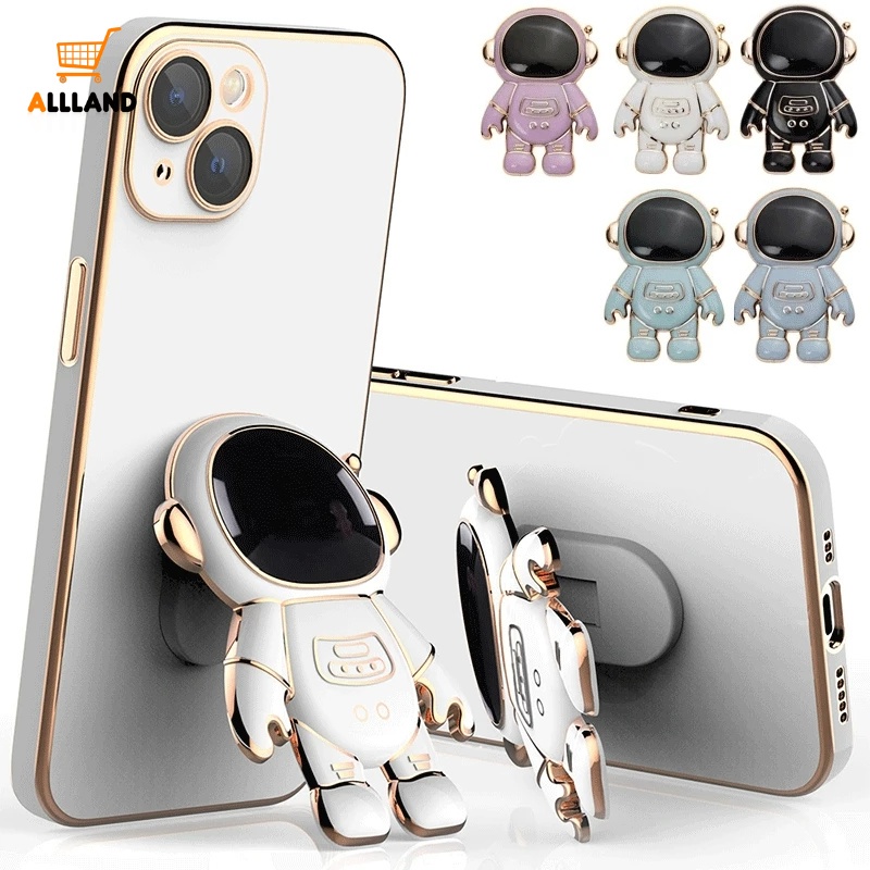 Giá Đỡ Điện Thoại / Máy Tính Để Bàn Hình Phi Hành Gia 6D Chống Trầy Xước / Chống Mòn Có Thể Gập Lại