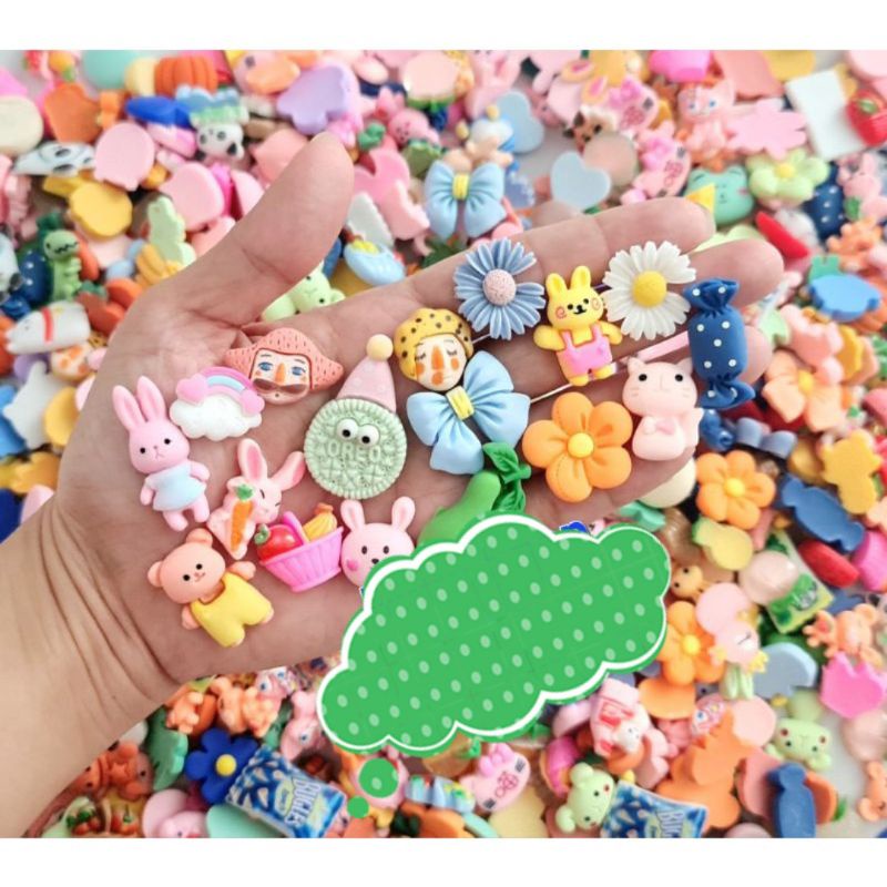 set 5 charm / center làm slime,phụ kiện,dán ốp, sticker ( có cả những mẫu mới mà chưa cập nhật kịp ạ)