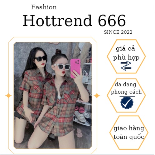 áo sơ mi kẻ 2 túi về sẵn Fom thụng tay lỡ mặc siêu xinh Em này đang hót khách hốt lẹ đi du lịch cùng team nào.2 túi may