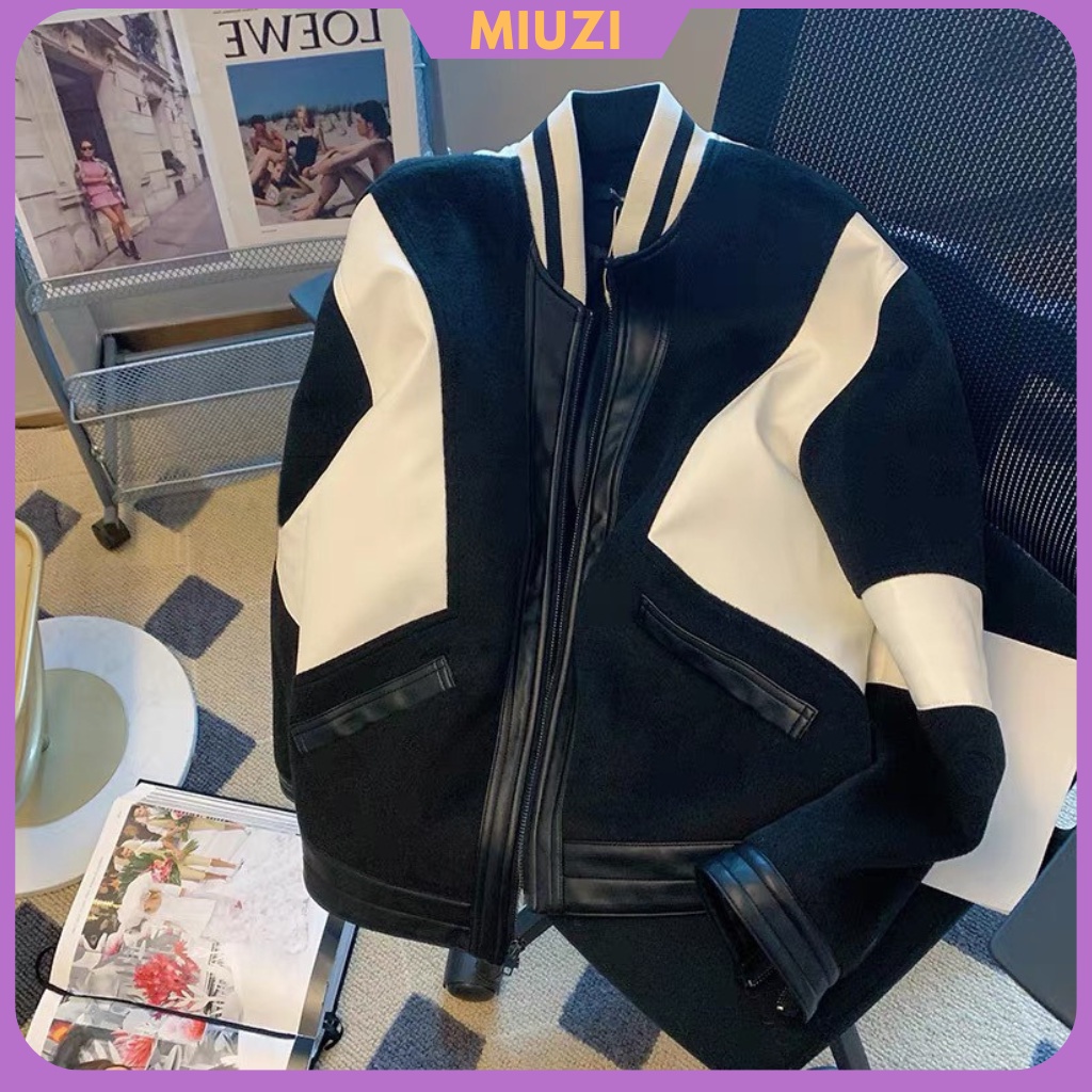 Áo bomber nam nữ Unisex phong cách sang trọng,Varcity cao cấp vải dạ tay DT108