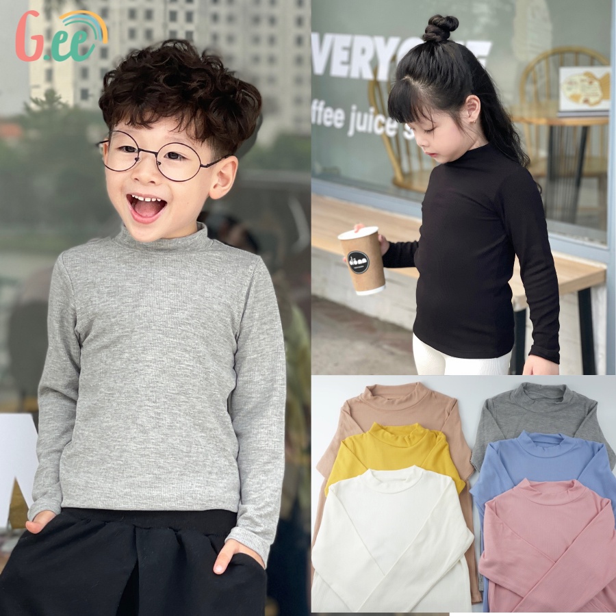 Áo len tăm sợi sồi giữ nhiệt bé trai, bé gái lót lông mềm mướt vô cùng dễ chịu, giữ ấm tốt