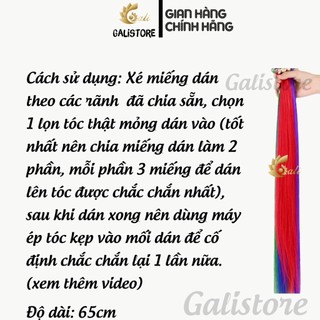 Tóc line dán, tóc giả dán light, làm từ sợi protein giống tóc thật