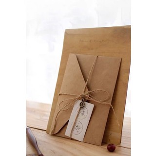 Bộ giấy viết thư giấy kraft