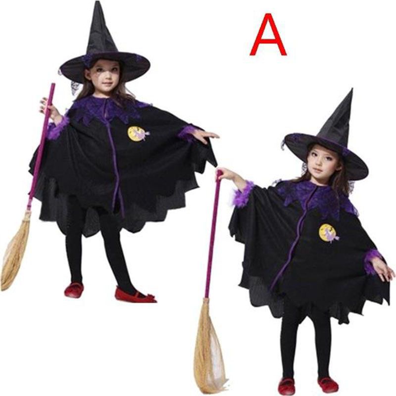 Đầm hoá trang phù thuỷ dịp halloween cho bé gái