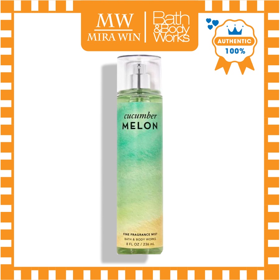 Xịt thơm dưỡng thể toàn thân Cucumber Melon Bath and Body Works hương thơm mát mẻ ngọt ngào mùi dưa 10ml 30ml