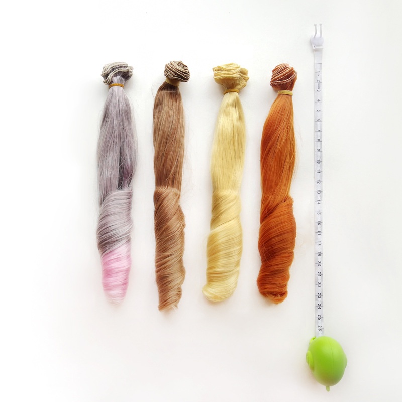 Tóc Xoăn Giả 20 * 100cm Cho Búp Bê Tỉ Lệ 1 / 3 1 / 4 1 / 6
