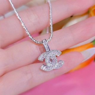 Dây chuyền kim sa và mặt kiểu bạc ý 925
