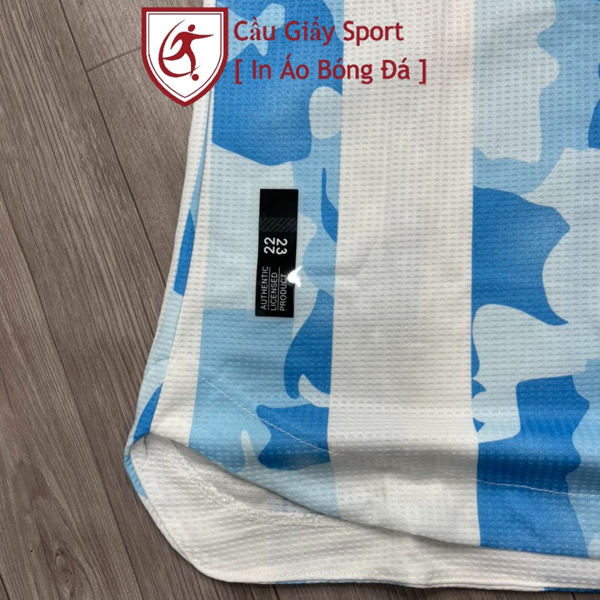 Bộ Quần Áo Bóng Đá Argentina Xanh Trắng Fex Thái